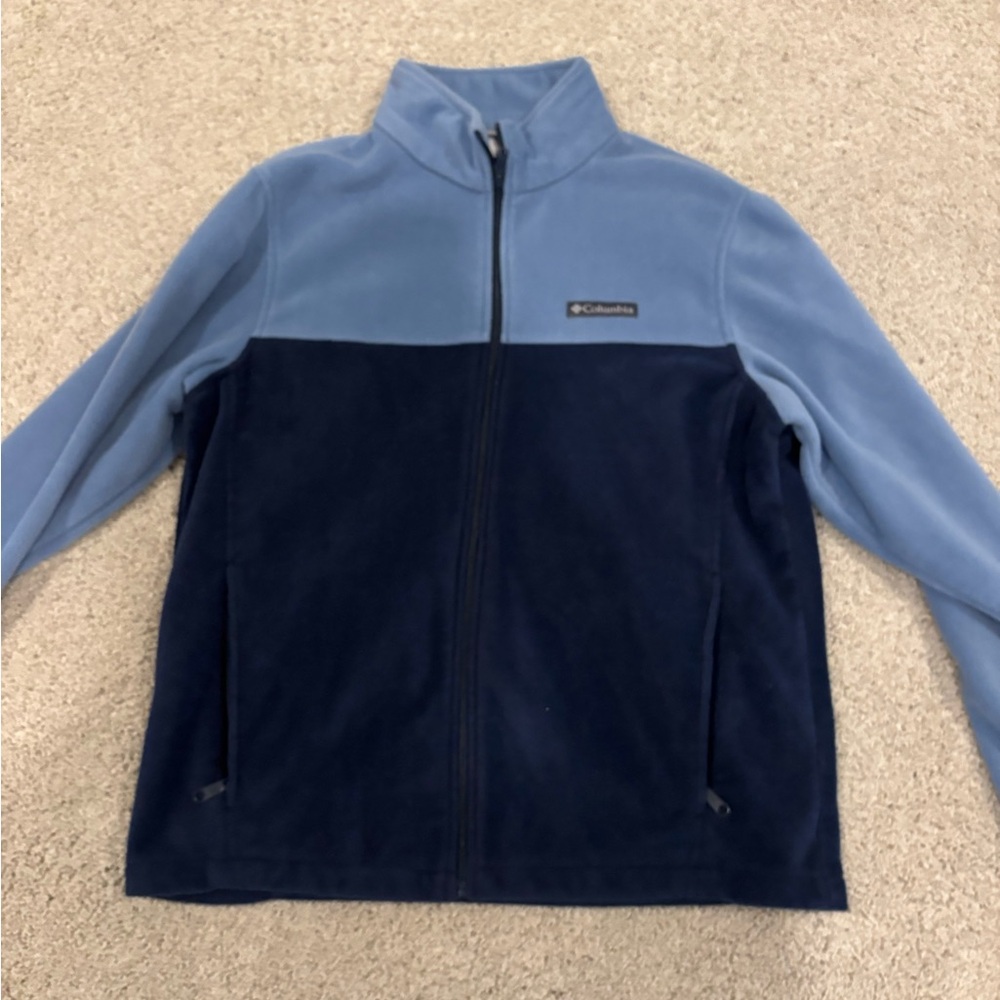 Columbia men’s Blue and Navy Fleece Jacket